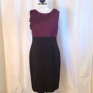 Black and Purple Anne Klein Dress